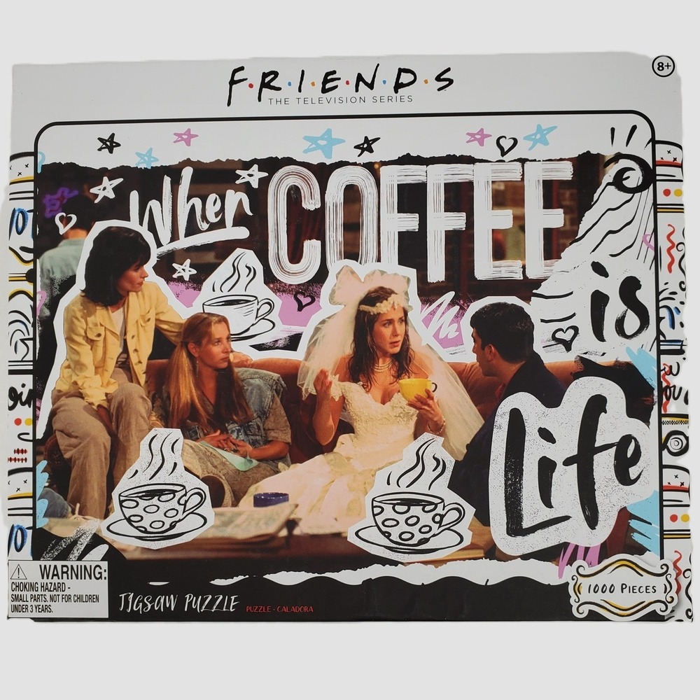 Paladone Friends TV Show 1000 Piece Puzzle When‎ Coffee Is Life Central Perk
